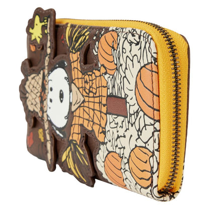 Loungefly Peanuts Snoopy Scarecrow Zip Around Wallet