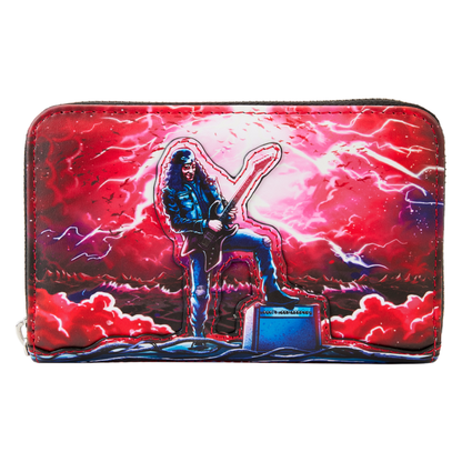 Loungefly Stranger Things Eddie Munson Tribute Glow Zip Around Wallet