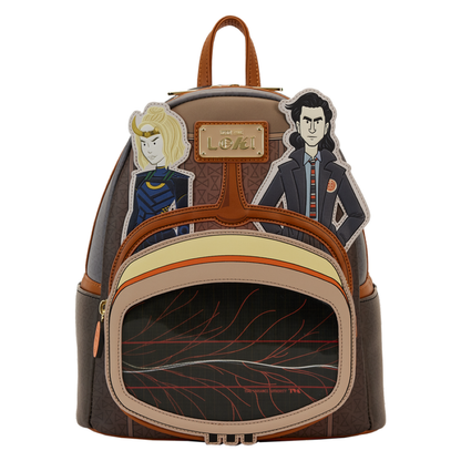 Loungefly Loki (TV) TVA Lenticular Multiverse Mini Backpack