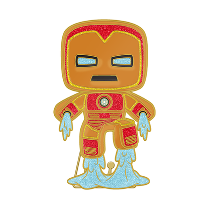 Funko Pop Marvel Comics Iron Man Gingerbread Enamel Pop! Pin