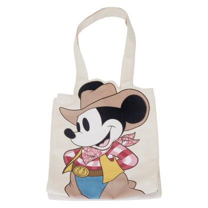Loungefly Disney Western Mickey Canvas Tote Bag