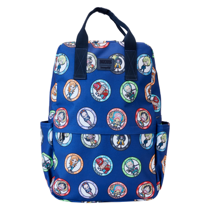 Loungefly One Piece Characters AOP FullSize Nylon Backpack
