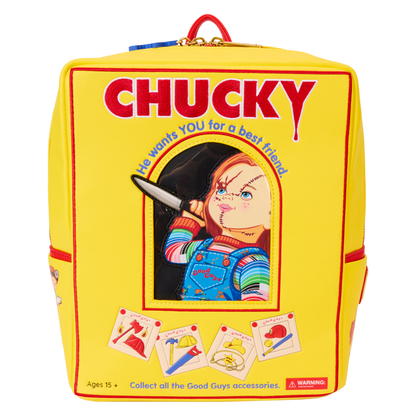 Loungefly Child's Play Chucky Box Mini Backpack