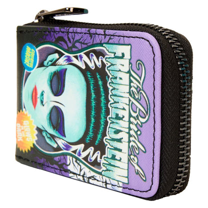 Loungefly Universal Monsters Bride of Frankenstein Neon Mask Zip Wallet