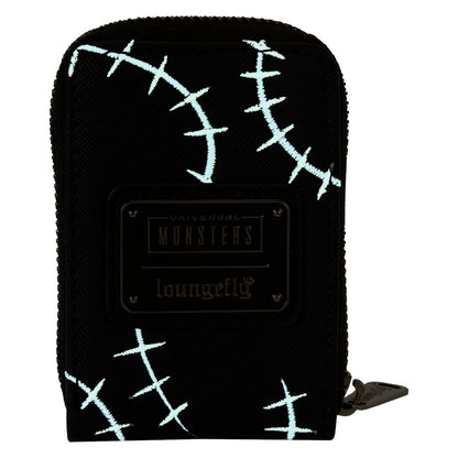 Loungefly Universal Monsters Bride of Frankenstein Neon Mask Zip Wallet