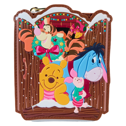 Loungefly Winnie the Pooh Pooh & Friends Holiday Scene Zip Wallet