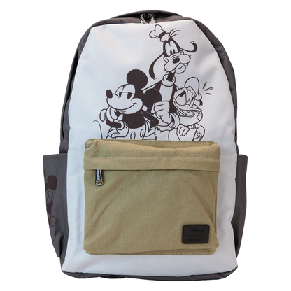 Loungefly Mickey & Friends Canvas & Nylon Full Size Backpack