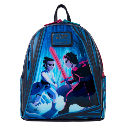Loungefly Star Wars: The Force Awakens Rey & Kylo Ren Light Up Mini Backpack