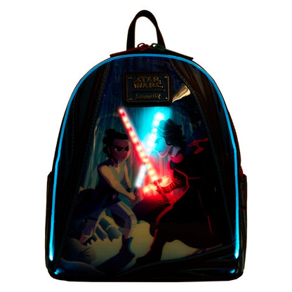 Loungefly Star Wars: The Force Awakens Rey & Kylo Ren Light Up Mini Backpack