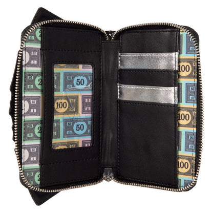 Loungefly Monopoly 90th Money Glitter Zip Around Wallet