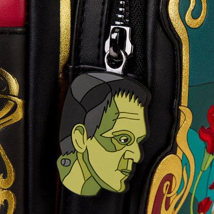 Loungefly Universal Monsters The Bride of Frankenstein Stained Glass Mini Backpack