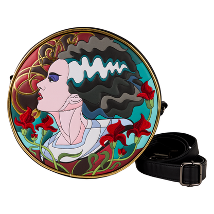 Loungefly Universal Monsters The Bride of Frankenstein Stained Glass Crossbody Bag