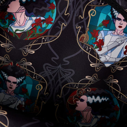 Loungefly Universal Monsters The Bride of Frankenstein Stained Glass Crossbody Bag