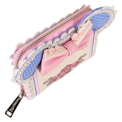 Loungefly Disney Minnie Floral & Lace Ears Zip Around Wallet