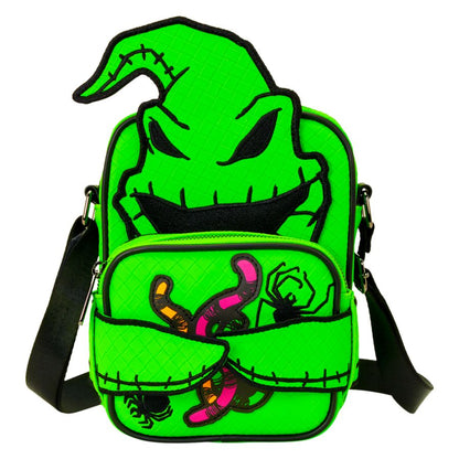 Loungefly The Nightmare Before Christmas Oogie Boogie Glow Crossbuddies Bag with Coin Bag
