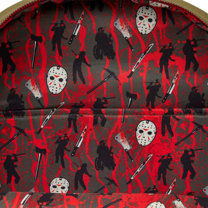 Loungefly Friday The 13th Camp Crystal Lake Glow Full Size Backpack