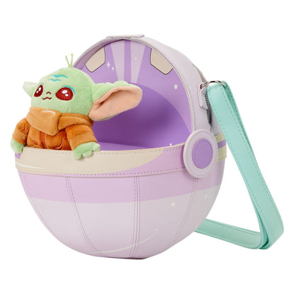 Loungefly Star Wars: Mandalorian Grogu Figural Plush Crossbody Bag