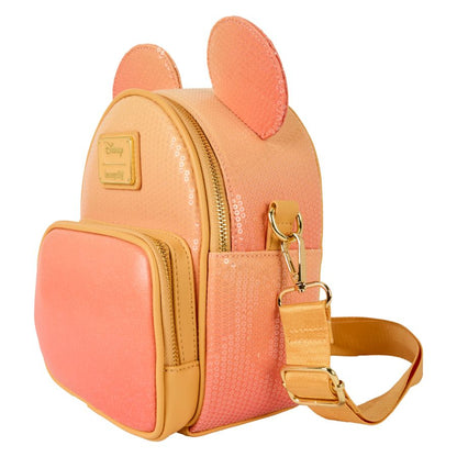Loungefly Disney Mickey Mouse Glitter Convertible Mini Backpack & Crossbody Bag