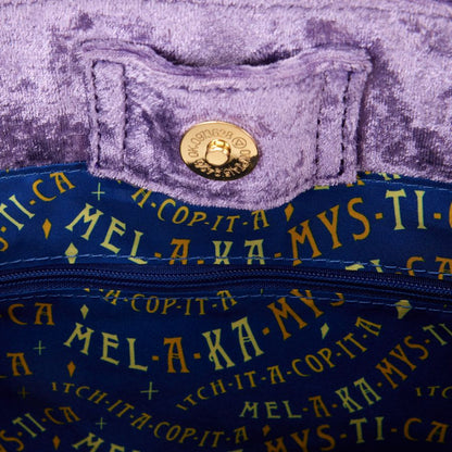 Loungefly Hocus Pocus Velvet Broom Handle Handbag