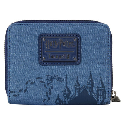 Loungefly Harry Potter Denim Tri Fold Wallet