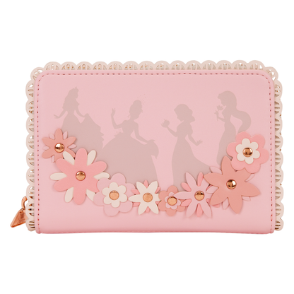 Loungefly Disney Princess Floral Lace Zip Around Wallet