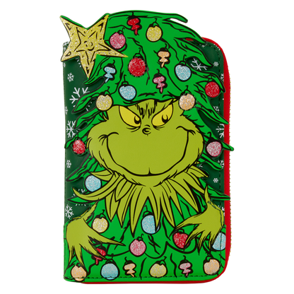 Loungefly Dr. Seuss Grinch Holiday Zip Around Wallet