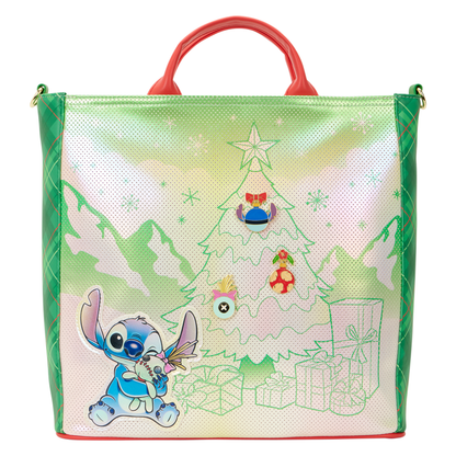 Loungefly Lilo & Stitch Holiday Tote Bag