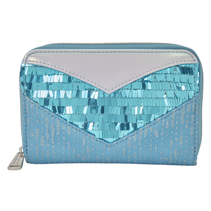 Loungefly Frozen Elsa Glitter Sequin Zip Around Wallet