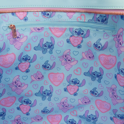 Loungefly Lilo & Stitch Stitch & Angel "True Love" Tote Bag