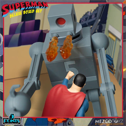 Mezco Toyz Superman The Animated Series Mechanical Monsters 5 Points Action Figure Deluxe Box Set