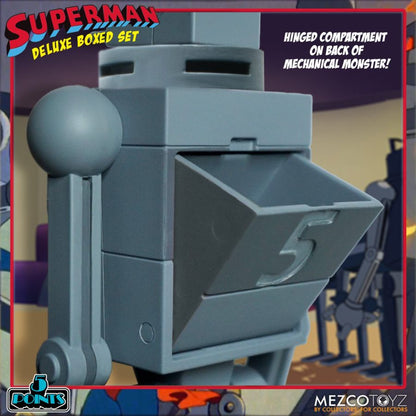Mezco Toyz Superman The Animated Series Mechanical Monsters 5 Points Action Figure Deluxe Box Set