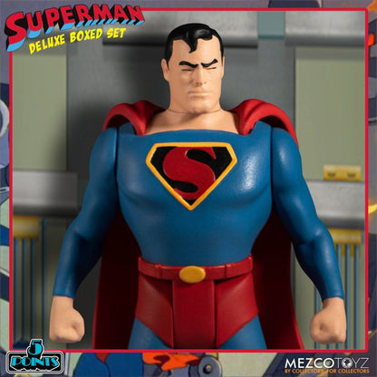 Mezco Toyz Superman The Animated Series Mechanical Monsters 5 Points Action Figure Deluxe Box Set