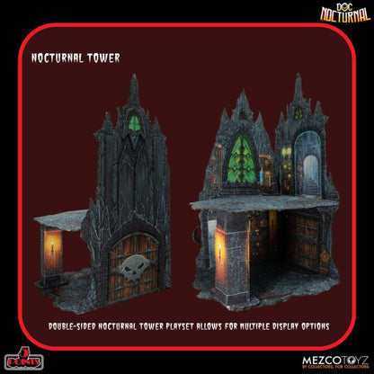 Mezco Toyz Rumble Society Doc Nocturnal Tower Playset