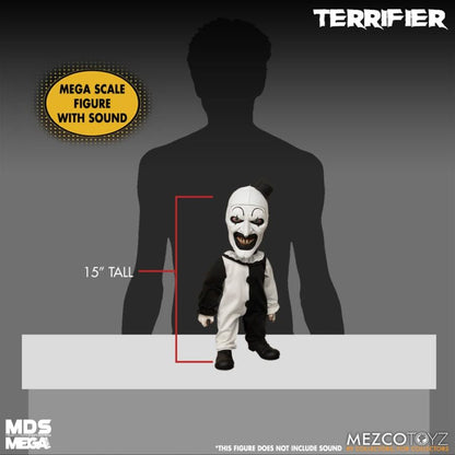 Mezco Toyz Terrifier Art The Clown 15'' Mega Figure