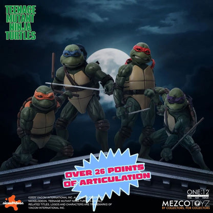 Mezco Toyz Teenage Mutant Ninja Turtles (1990) ONE:12 Collective 4 Figure Box Set