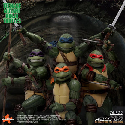 Mezco Toyz Teenage Mutant Ninja Turtles (1990) ONE:12 Collective 4 Figure Box Set