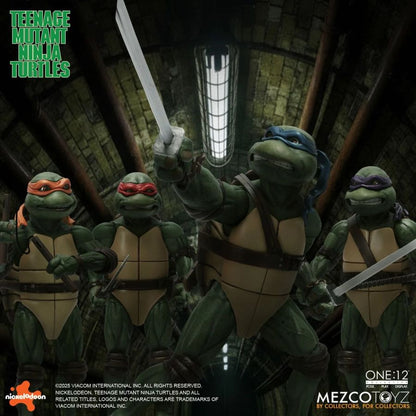 Mezco Toyz Teenage Mutant Ninja Turtles (1990) ONE:12 Collective 4 Figure Box Set