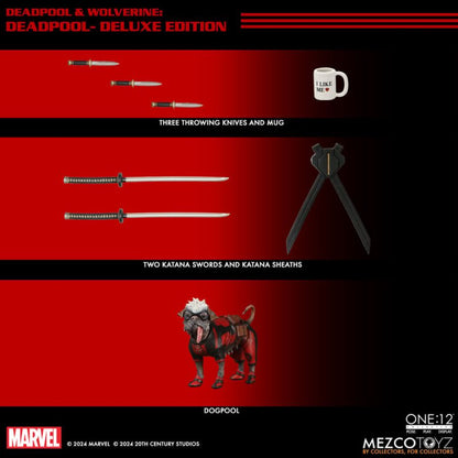 Mezco Toyz Deadpool & Wolverine Deadpool One:12 Collective Action Figure
