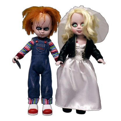Mezco Toyz LDD Presents Chucky & Tiffany 10" Doll 2 Pack