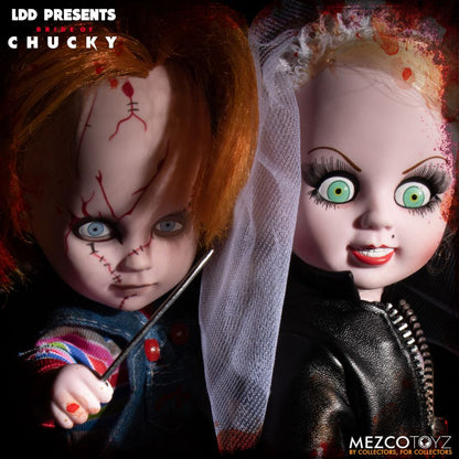 Mezco Toyz LDD Presents Chucky & Tiffany 10" Doll 2 Pack