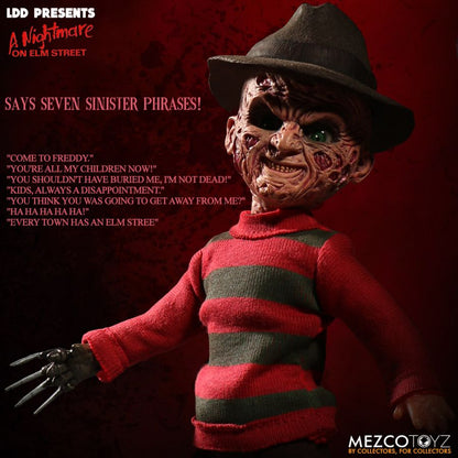 Mezco Toyz LDD Presents Nightmare On Elm Street: Talking Freddy Krueger 10" Doll