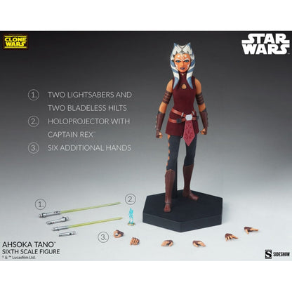 Sideshow Collectibles Star Wars: The Clone Wars Ahsoka Tano 1:6 Scale Action Figure