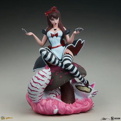 Sideshow Collectibles Fairytale Fantasies Alice in Wonderland Game of Hearts Statue