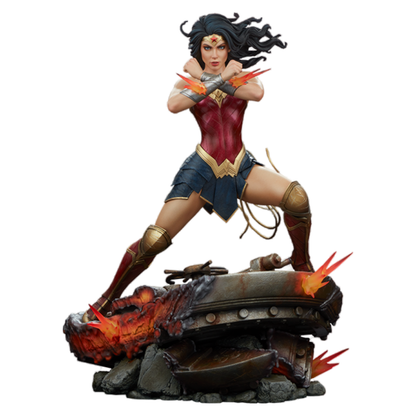 Sideshow Collectibles Wonder Woman Saving The Day Premium Format Statue