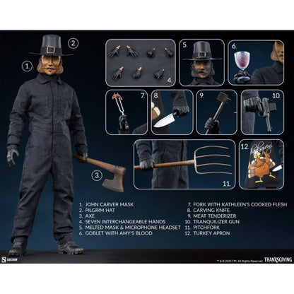 Sideshow Collectibles Thanksgiving (2023) John Carver 1:6 Scale Collectable Action Figure