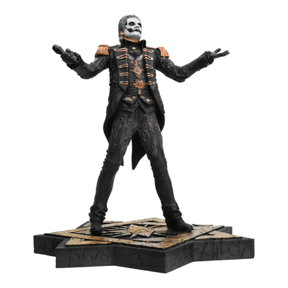 KnuckleBonz Ghost Papa Emeritus in Military Jacket Rock Iconz Statue