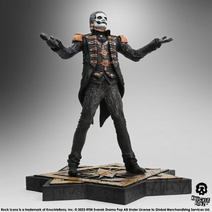 KnuckleBonz Ghost Papa Emeritus in Military Jacket Rock Iconz Statue