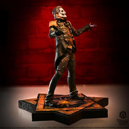 KnuckleBonz Ghost Papa Emeritus in Military Jacket Rock Iconz Statue
