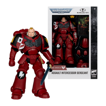 McFarlane Toys Warhammer 40,000 Blood Angel Assault Intercessor Sergeant 7" Action Figure