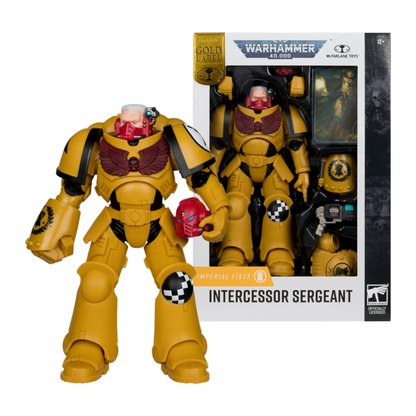 McFarlane Toys Warhammer 40,000 Imperial Fist Intercessor Sergeant (Gold Label) 7" Action Figure